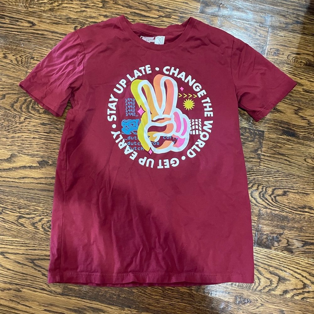 2 Dutch Bros Tees, size M. $15 each or $25 for both.